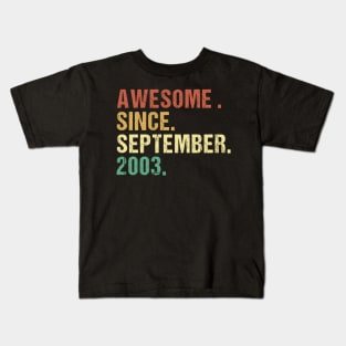 Awesome Since September 2003 20Th 20 Kids T-Shirt